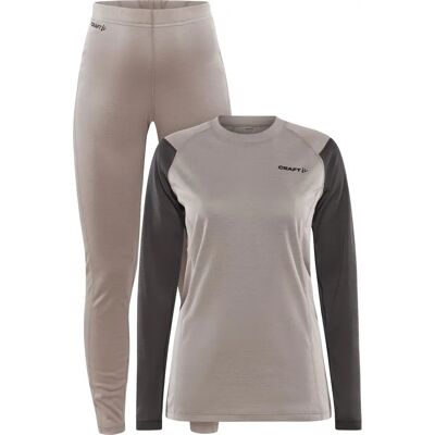 Craft Core Warm Set Damen Unterwäsche-Set, braun L Craft Core Warm Set Damen Unterwäsche-Set, braun L