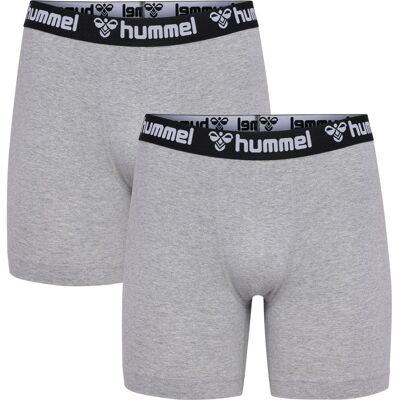 Hummel 2er-Pack Herren Unterhose, grau M Hummel 2er-Pack Herren Unterhose, grau M