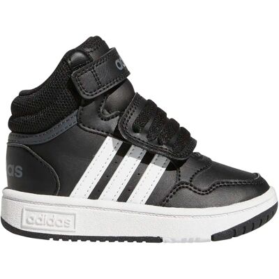 Adidas Hoops Mid Schuh Kinder Freizeitschuhe, schwarz, Größe 23 23 Adidas Hoops Mid Schuh Kinder Freizeitschuhe, schwarz, Größe 23 23