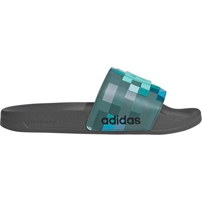 Adidas Adilette Shower Minecraft Slides Slipper, grau, Größe 42 42 Adidas Adilette Shower Minecraft Slides Slipper, grau, Größe 42 42