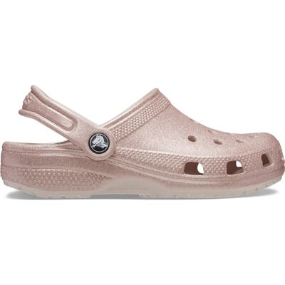 Crocs Classic Glitter Kinder Clogs, rosa 2B Crocs Classic Glitter Kinder Clogs, rosa 2B