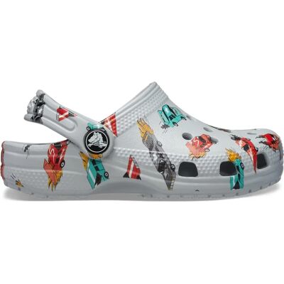 Crocs Classic Race Cars Graphic Kinder Clogs, multicolor 8 Crocs Classic Race Cars Graphic Kinder Clogs, multicolor 8