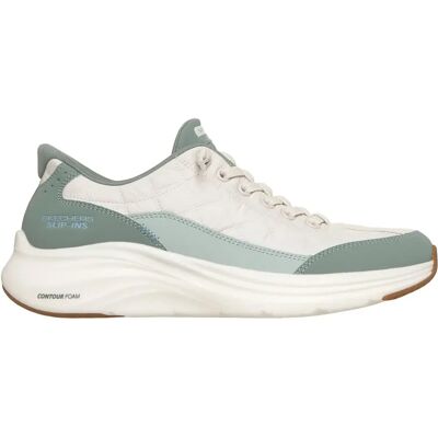 Skechers Contour Foam - Cozy Fit Damen Slipper, grün, Größe 42 42 Skechers Contour Foam - Cozy Fit Damen Slipper, grün, Größe 42 42
