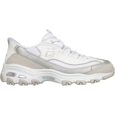 Skechers D'Lites - Smooth Nostalgia Damen Slipper, weiß, Größe 43 43 Skechers D'Lites - Smooth Nostalgia Damen Slipper, weiß, Größe 43 43