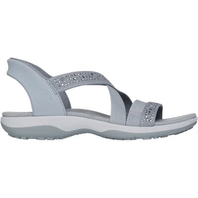 Skechers Reggae Slim - Summer Sparkle Damen Slipper, grau, Größe 37 37 Skechers Reggae Slim - Summer Sparkle Damen Slipper, grau, Größe 37 37