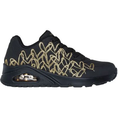 Skechers Uno - Golden Heart Damen Freizeitschuhe, schwarz, Größe 38 38 Skechers Uno - Golden Heart Damen Freizeitschuhe, schwarz, Größe 38 38