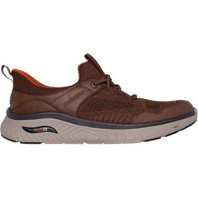 Skechers Arch Fit Crosser - Emeric Herren Slipper, braun, Größe 45 45 Skechers Arch Fit Crosser - Emeric Herren Slipper, braun, Größe 45 45