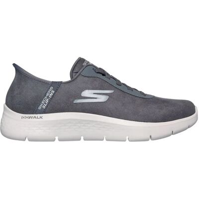 Skechers Go Walk Flex - Smooth Motion Herren Slipper, grau, Größe 46 46 Skechers Go Walk Flex - Smooth Motion Herren Slipper, grau, Größe 46 46