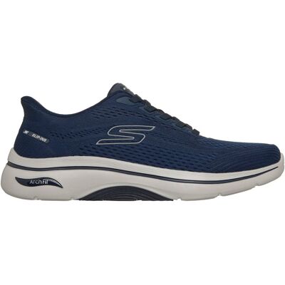 Skechers Go Walk Arch Fit 2.0 - Percy Herren Slipper, blau, Größe 46 46 Skechers Go Walk Arch Fit 2.0 - Percy Herren Slipper, blau, Größe 46 46