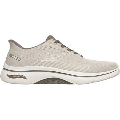 Skechers Go Walk Arch Fit 2.0 - Percy Herren Slipper, braun, Größe 46 46 Skechers Go Walk Arch Fit 2.0 - Percy Herren Slipper, braun, Größe 46 46