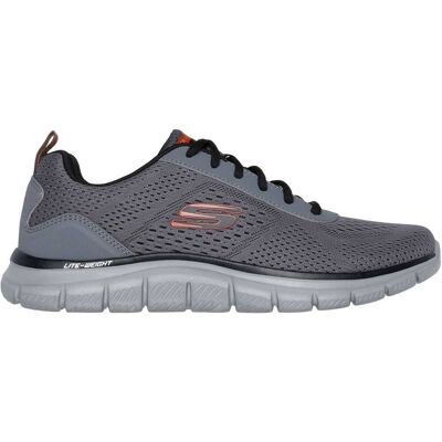 Skechers LESHUR Charcoal/Orange Sneakers - Herren Casual Skechers LESHUR Charcoal/Orange Sneakers - Herren Casual