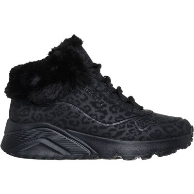 Skechers Uno Lite - Cozy Leopard Kinder Stiefel, schwarz, Größe 35 35 Skechers Uno Lite - Cozy Leopard Kinder Stiefel, schwarz, Größe 35 35