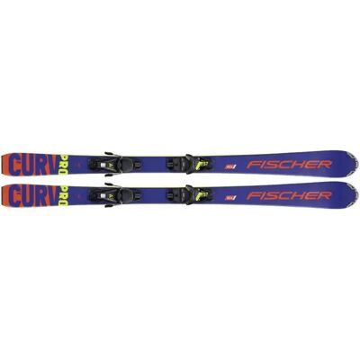 Fischer The Curv Pro Jrs + Fs7 Ca Jrs Kinder Race-Ski, blau 130 Fischer The Curv Pro Jrs + Fs7 Ca Jrs Kinder Race-Ski, blau 130