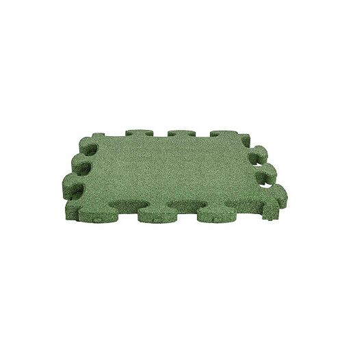 Gum-Tech Gum-Tech Fallschutzplatte "Puzzle mat 3D", Grün, 8 cm