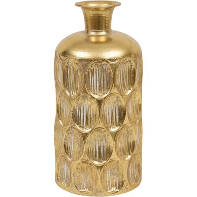 Vase gold Metall B/H: ca. 18x41 cm Vase gold Metall B/H: ca. 18x41 cm