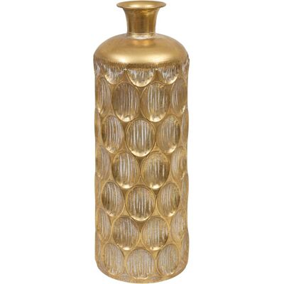 Vase gold Metall B/H: ca. 18x60 cm Vase gold Metall B/H: ca. 18x60 cm