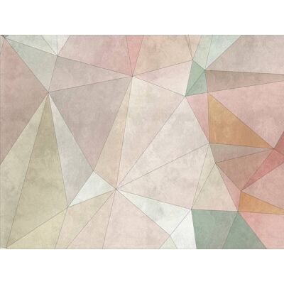 Livingwalls Fototapete Moderne Geometrie bunt rosa beige B/L: ca. 280x371 cm Livingwalls Fototapete Moderne Geometrie bunt rosa beige B/L: ca. 280x371 cm