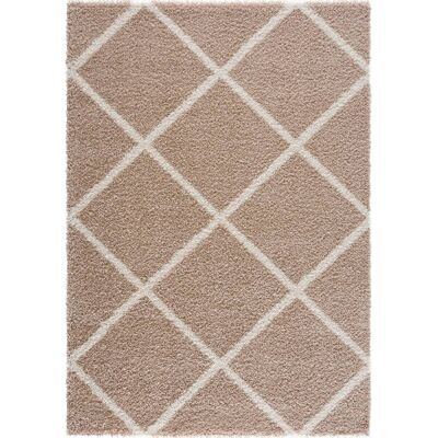 SANAT Madrid Beigefarbener Hochflor-Teppich - Teppich SANAT Madrid Beigefarbener Hochflor-Teppich - Teppich