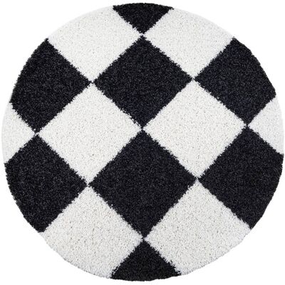 SANAT - MILANO 1250 - Schwarz - Ø120cm - Teppich SANAT - MILANO 1250 - Schwarz - Ø120cm - Teppich