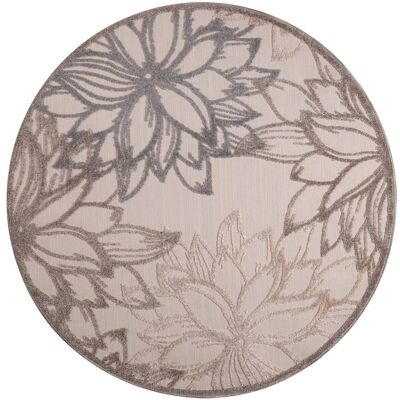 SANAT - Floral 2 - Beige - Ø150 cm - Rug SANAT - Floral 2 - Beige - Ø150 cm - Rug