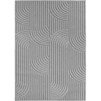 Ayyildiz Kurzflorteppich HELIX silber B/H/L: ca. 140x0,7x200 cm Ayyildiz Kurzflorteppich HELIX silber B/H/L: ca. 140x0,7x200 cm