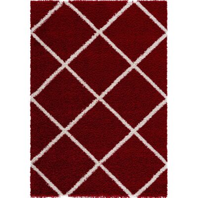 SANAT Madrid Roter Hochflor-Teppich - Teppich SANAT Madrid Roter Hochflor-Teppich - Teppich