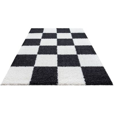 Sanat Hochflorteppich MILANO schwarz B/L: ca. 160x230 cm Sanat Hochflorteppich MILANO schwarz B/L: ca. 160x230 cm