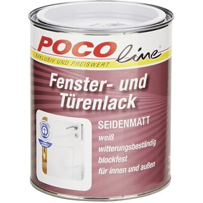 POCOline Acryl Fensterlack weiß seidenmatt ca. 0,75 l POCOline Acryl Fensterlack weiß seidenmatt ca. 0,75 l