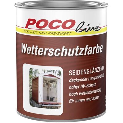 POCOline Wetterschutzfarbe anthrazit seidenglänzend ca. 0,75 l POCOline Wetterschutzfarbe anthrazit seidenglänzend ca. 0,75 l