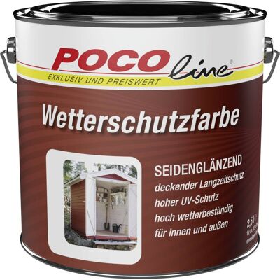 POCOline Wetterschutzfarbe anthrazit seidenmatt ca. 2,5 l POCOline Wetterschutzfarbe anthrazit seidenmatt ca. 2,5 l