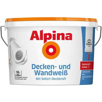 Alpina Raumfarbe weiß ca. 10 l Alpina Raumfarbe weiß ca. 10 l