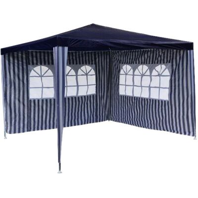 VCM Pavillon blau Stahlrohr B/H/L: ca. 300x197x300 cm VCM Pavillon blau Stahlrohr B/H/L: ca. 300x197x300 cm
