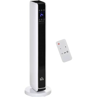 HOMCOM Heizlüfter 820-249V90 silber weiß schwarz Edelstahl Polypropylen Kunststoff B/H/L: ca. 21x21x73 cm ca. 2200 W HOMCOM Heizlüfter 820-249V90 silber weiß schwarz Edelstahl Polypropylen Kunststoff B/H/L: ca. 21x21x73 cm ca. 2200 W