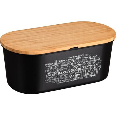 Kesper Brotbox schwarz Kunststoff B/H/L: ca. 20x14,5x34 cm Kesper Brotbox schwarz Kunststoff B/H/L: ca. 20x14,5x34 cm