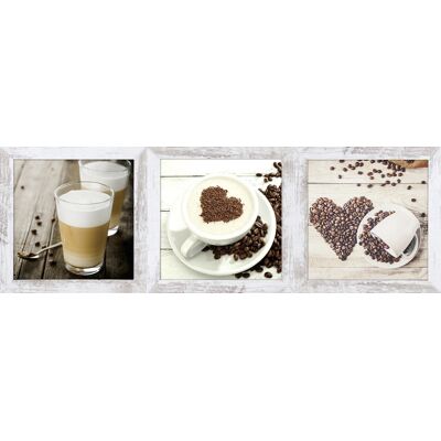 BÖNNINGHOFF Kaffeevariationen, 3er Set - Bilder mit Rahmen BÖNNINGHOFF Kaffeevariationen, 3er Set - Bilder mit Rahmen
