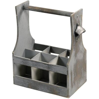 Kesper Flaschenhalter weiß Holz B/H/L: ca. 20x35x31 cm Kesper Flaschenhalter weiß Holz B/H/L: ca. 20x35x31 cm