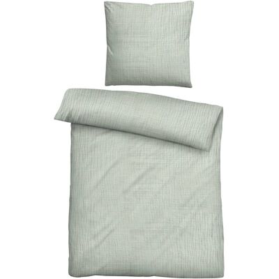 Biberna Grüner Musselin Bettwäsche-Set - Bettwäsche Biberna Grüner Musselin Bettwäsche-Set - Bettwäsche