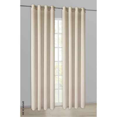 Esprit Ösenvorhang E-Ola beige B/L: ca. 140x250 cm Esprit Ösenvorhang E-Ola beige B/L: ca. 140x250 cm