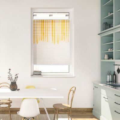 Lichtblick Honiggelb Plissee - Kein Bohren, 130cm, Beidseitig, Blickdicht - Fensterdekoration Lichtblick Honiggelb Plissee - Kein Bohren, 130cm, Beidseitig, Blickdicht - Fensterdekoration