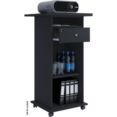 VCM Beamer-Stand Rollwagen Schublade schwarz VCM Beamer-Stand Rollwagen Schublade schwarz
