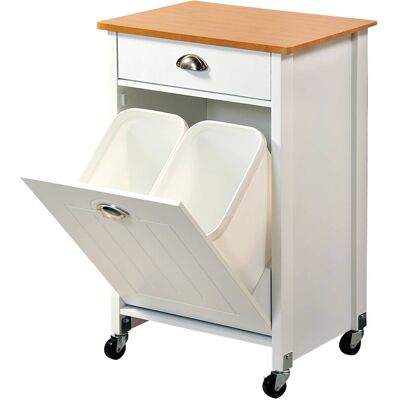 Kesper Küchenwagen weiß Spanplatte B/H/T: ca. 50x79x37 cm Kesper Küchenwagen weiß Spanplatte B/H/T: ca. 50x79x37 cm