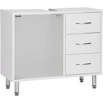 Sconto Waschbeckenunterschrank Weiz weiß - Badezimmermöbel Sconto Waschbeckenunterschrank Weiz weiß - Badezimmermöbel