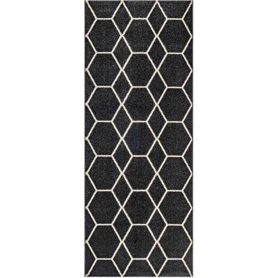 Sanat Teppich Trellis schwarz B/L: ca. 80x200 cm Sanat Teppich Trellis schwarz B/L: ca. 80x200 cm