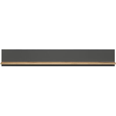 Wandboard Esteban anthrazit Eiche Evoke Coast Nachbildung B/H/T: ca. 167x25x17 cm Wandboard Esteban anthrazit Eiche Evoke Coast Nachbildung B/H/T: ca. 167x25x17 cm