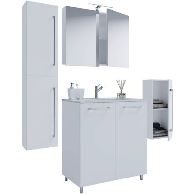 VCM Gilos Badmöbel-Set - Weiß - 80cm - 5-teilig VCM Gilos Badmöbel-Set - Weiß - 80cm - 5-teilig