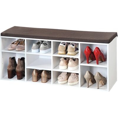 Kesper Schuhschrank mit Sitzkissen - Viel Stauraum & Umweltfreundlich Kesper Schuhschrank mit Sitzkissen - Viel Stauraum & Umweltfreundlich