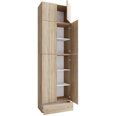 VCM Lona XXL Kleiderschrank - 6 Türen, 1 Schublade, Sonoma-Eiche VCM Lona XXL Kleiderschrank - 6 Türen, 1 Schublade, Sonoma-Eiche