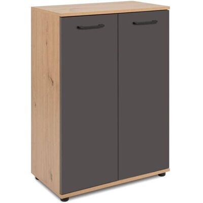 Kommode Kerry 01B Eiche Artisan Nachbildung anthrazit B/H/T: ca. 60x85x35 cm Kommode Kerry 01B Eiche Artisan Nachbildung anthrazit B/H/T: ca. 60x85x35 cm