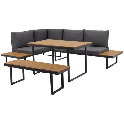 Loungeset Sevilla anthrazit Aluminium Loungeset Sevilla anthrazit Aluminium