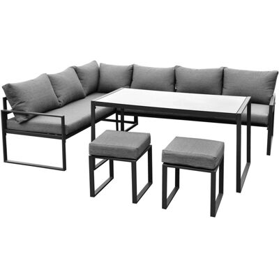 POCOline Loungeset Madrid anthrazit Stahl POCOline Loungeset Madrid anthrazit Stahl